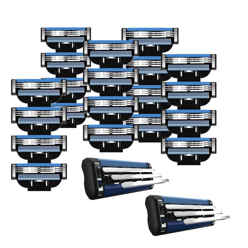 Mache 3 Gillettee für Mache 3 Rasierer Rasierklinge für Männer Gesichtspflege 3-Schicht Rasierer 20 Pcs von Joom DACH