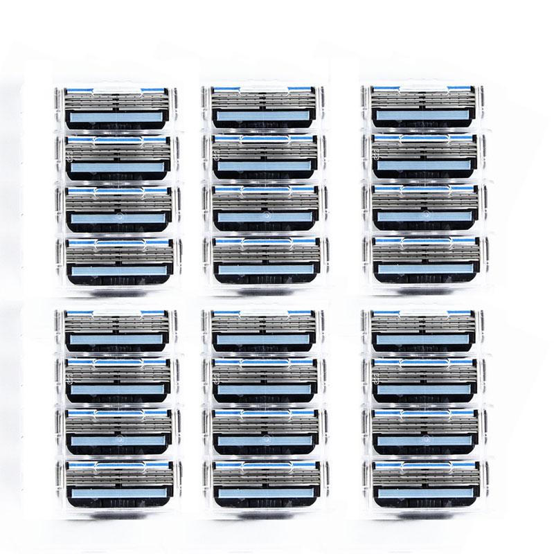 Mache3 3-lagige Rasierklingen für Männer, Gesichtspflege, Rasierer 24 PCS blau von Joom DACH