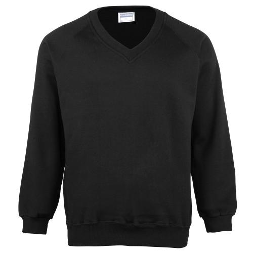 Maddins Kinder Unisex Colorure Sweatshirt mit V-Ausschnitt/Schulkleidung (2er Pack) 24 rot von Joom DACH