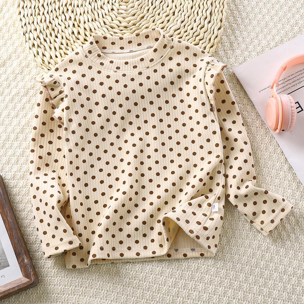 Mädchen 1–14 Jahre Herbst und Winter, voll bedrucktes, langärmliges Bottoming-Shirt 90cm von Joom DACH