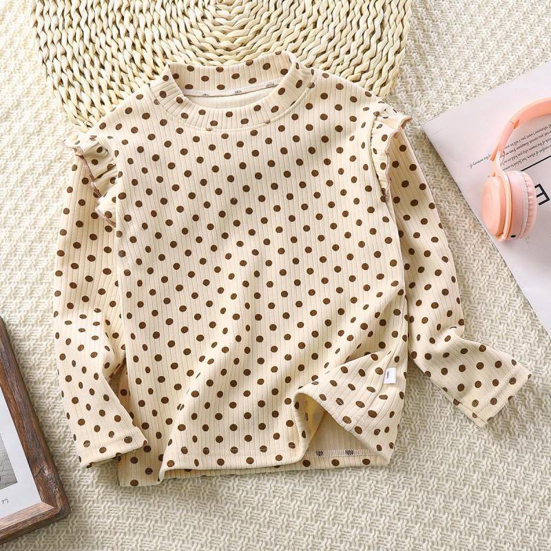 Mädchen 1–14 Jahre Herbst und Winter, voll bedrucktes, langärmliges Bottoming-Shirt 90cm von Joom DACH