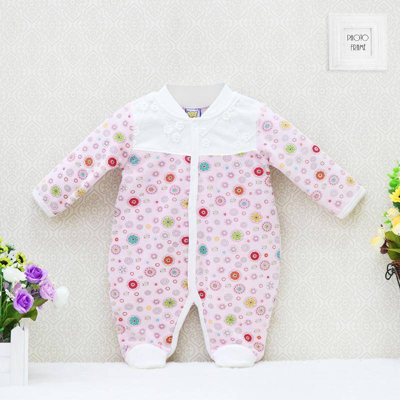 Mädchen Baby Baumwolle Knopf Strampler Herbst und Winter Kleidung Langarm Krabbeln Kleidung Neugeborenen Anzüge 3M 0/3 hellrosa Mädchen Baby Baumwolle Knopf Strampler Herbst und Winter Kleidung Langarm Krabbeln Kleidung Neugeborenen Anzüge 3M 0/3 hellrosa von Joom DACH