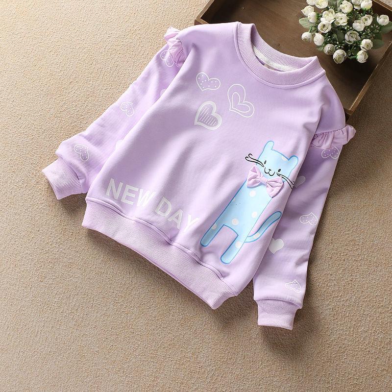 Mädchen Baby Bottoming Shirt Frühling Herbst Langarm T-Shirt für Mädchen Cartoon Teen Kinder Mode Outwear Kleidung Tees Tops 6T von Joom DACH