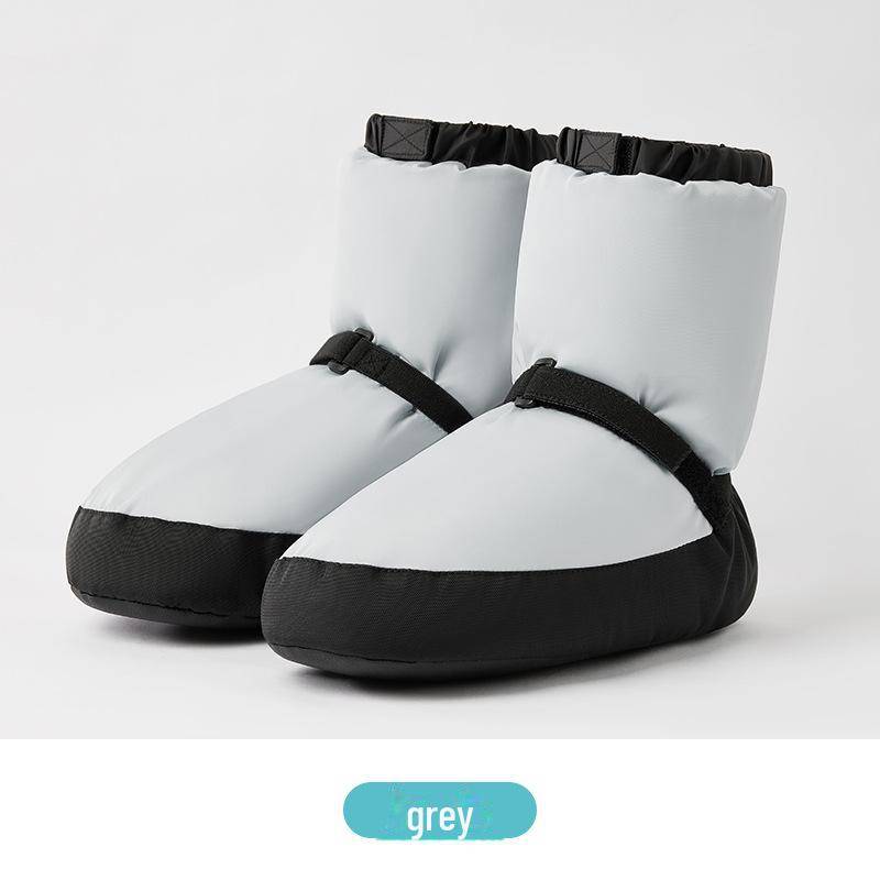 Mädchen Ballett Warm-Up Schuhe mit Plus Samt: Weiche Sohle, Verdickte Baumwolle, Winterwärme S (fits sizes 36-38) von Joom DACH