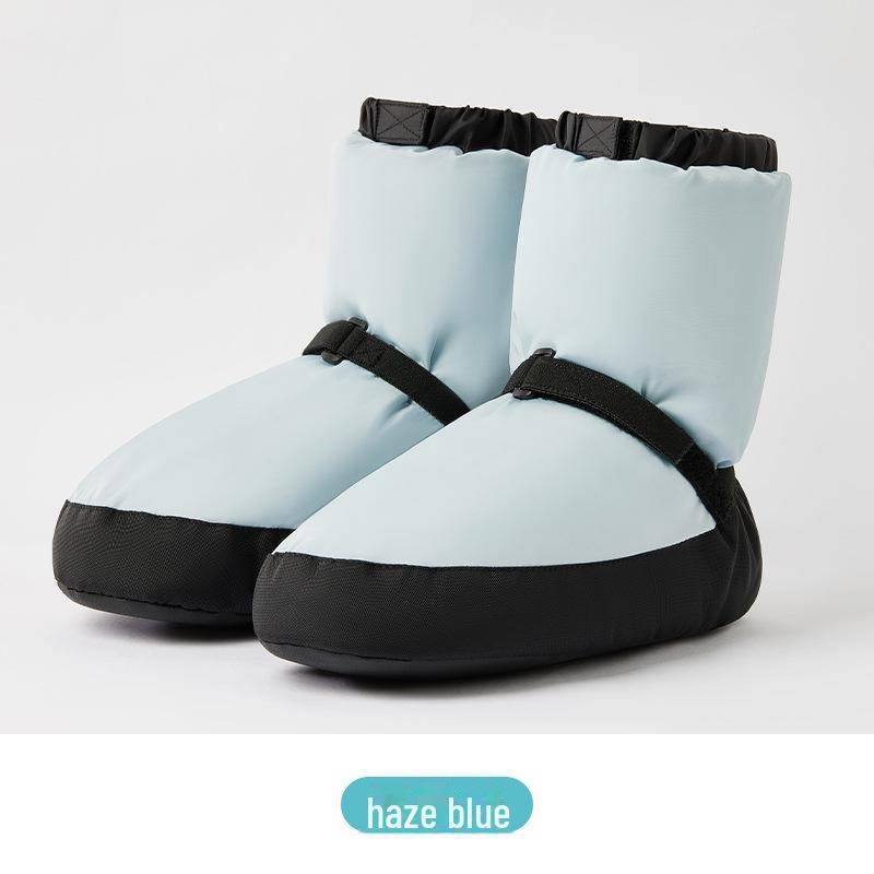 Mädchen Ballett Warm-Up Schuhe mit Plus Samt: Weiche Sohle, Verdickte Baumwolle, Winterwärme S (36-38) von Joom DACH