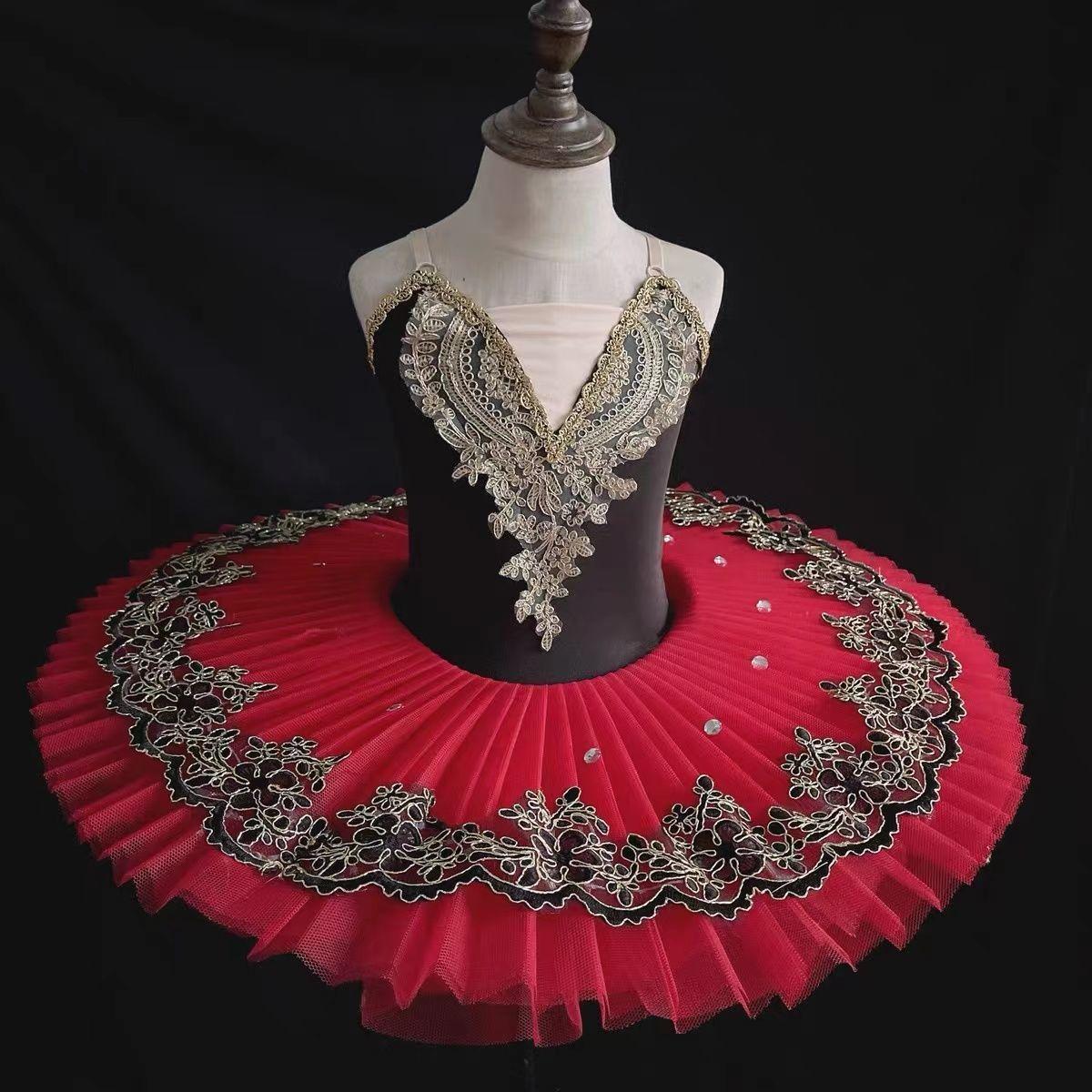 Mädchen Ballettkleid Tanzkostüm Wettbewerb Gazekleid 150cm von Joom DACH