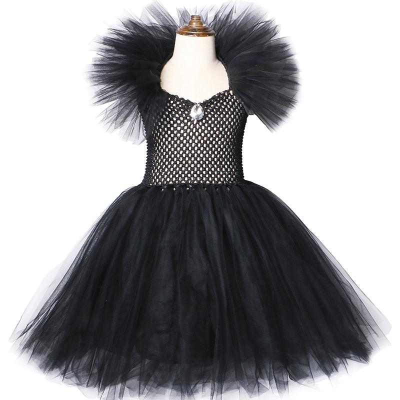 Mädchen Böses Tutu Kleid Dunkles Cosplay Weihnachten Halloween Kostüm Kinder Ausgefallen 8-9Y von Joom DACH