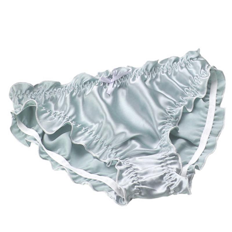 Mädchen Frauen Lolita Dessous Seide Schleife Höschen Rüschen Unterwäsche Slips Bikini L von Joom DACH