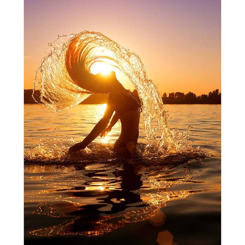 Mädchen Full Drill Diamant Verkauf Handgemachte Stickerei 5D DIY Bilder Kreuzstich Hotel Home Decoration 20X30CM von Joom DACH