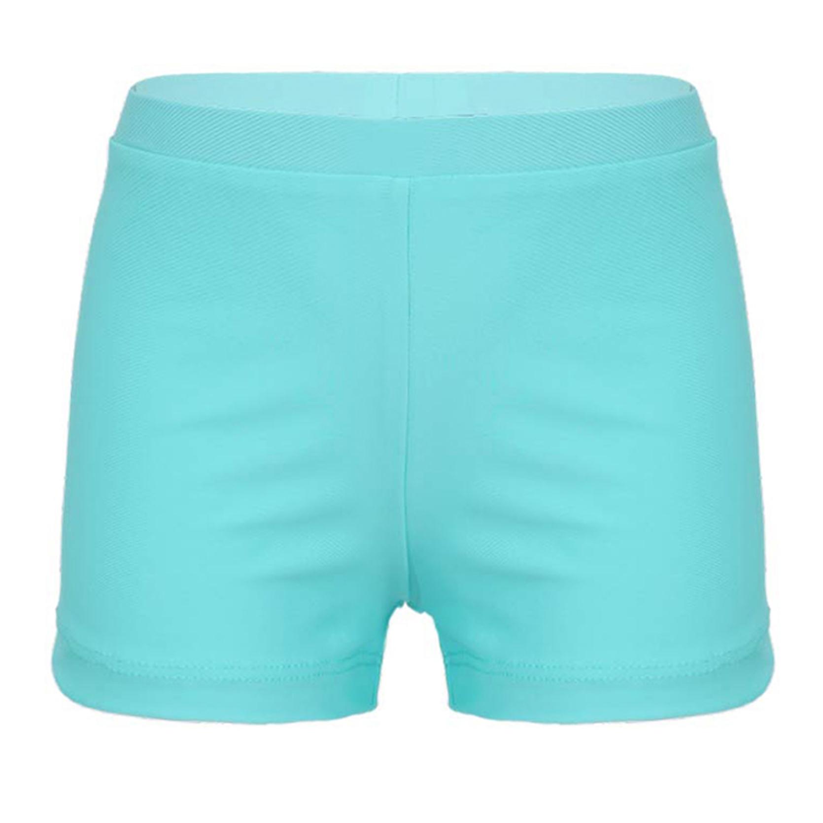 Mädchen-Gymnastik-Shorts, einfarbig, Tanz-Tumbling-Athletik-Shorts 13-14 Years hellgrüne von Joom DACH