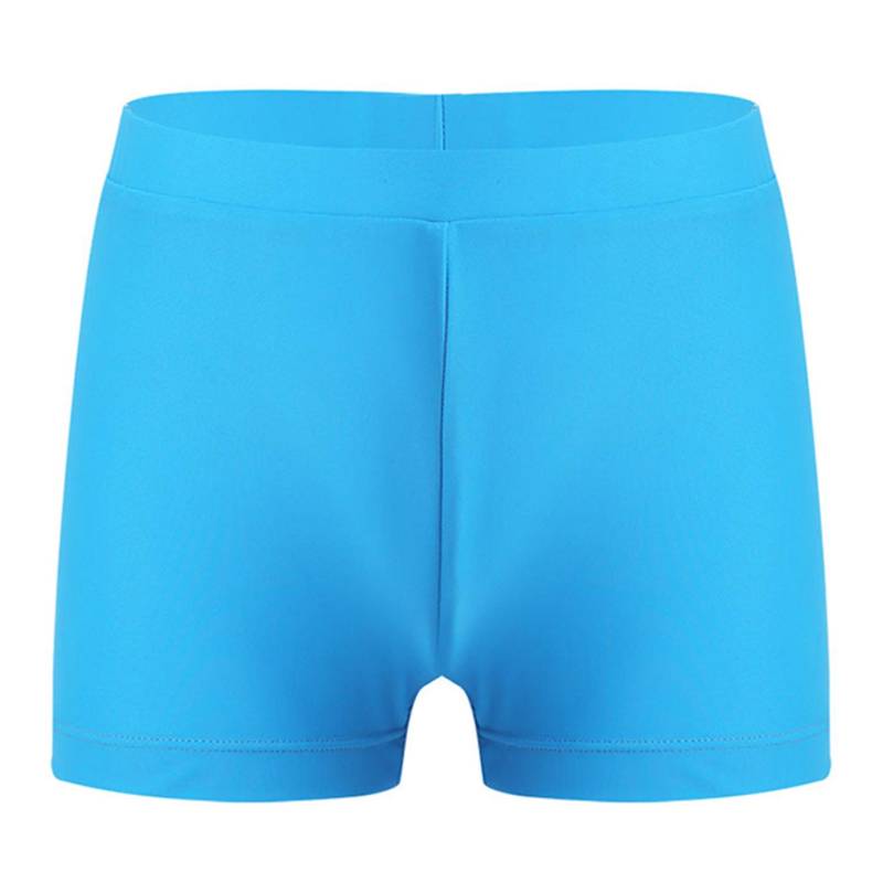 Mädchen-Gymnastik-Shorts, einfarbig, Tanz-Tumbling-Athletik-Shorts 13-14 Years hellblaue von Joom DACH