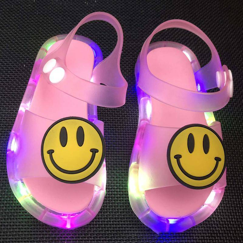 Mädchen Hausschuhe Kinder Einhorn LED Kinder Hausschuhe Baby Sandalen Kinder Schuhe für Mädchen Jungen Leuchtende Schuhe Kleinkind 28-29# von Joom DACH