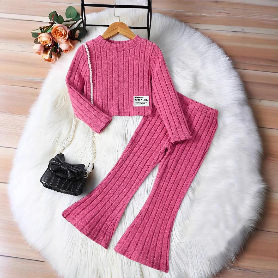 Mädchen Herbst Langarm T-Shirt und Schlaghose Set, Alter 1-8, Modisch und warm für Frühling und Herbst 9-10 years Mädchen Herbst Langarm T-Shirt und Schlaghose Set, Alter 1-8, Modisch und warm für Frühling und Herbst 9-10 years von Joom DACH