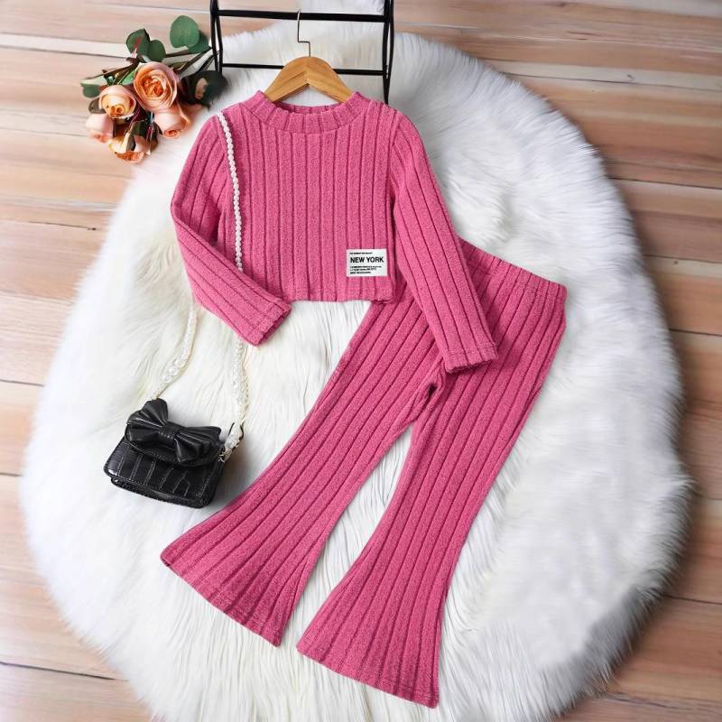 Mädchen Herbst Langarm T-Shirt und Schlaghose Set, Alter 1-8, Modisch und warm für Frühling und Herbst 9-10 years Mädchen Herbst Langarm T-Shirt und Schlaghose Set, Alter 1-8, Modisch und warm für Frühling und Herbst 9-10 years von Joom DACH
