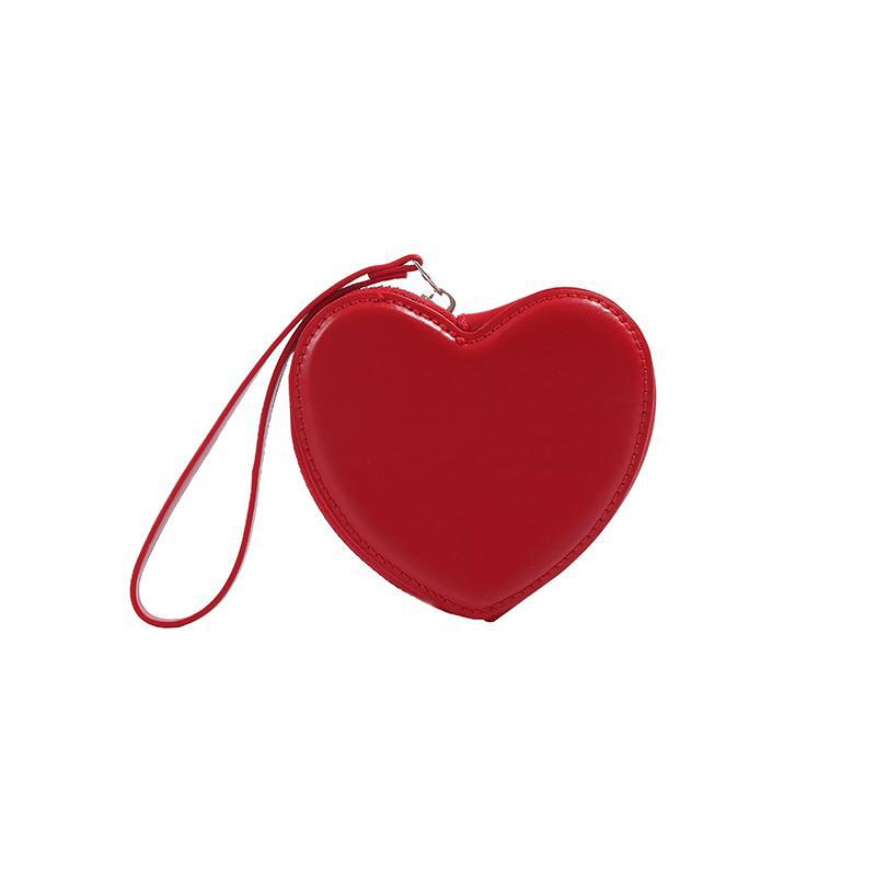 Mädchen Herz süße Liebe Mini Münze Brieftasche Damen Münze Tasche Hand-gehalten kleine Tasche Frauen Aufbewahrungstasche von Joom DACH