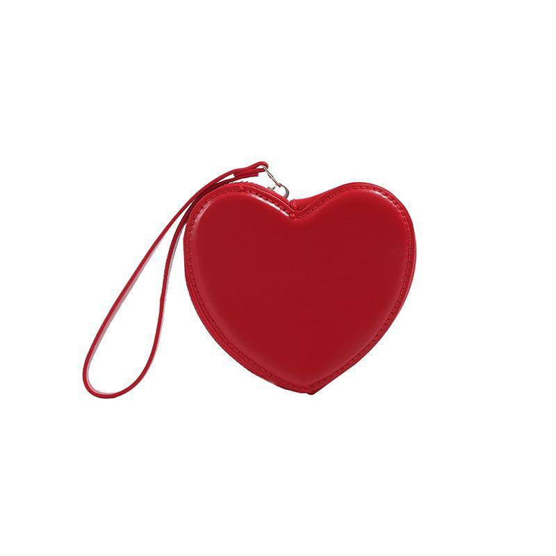 Mädchen Herz süße Liebe Mini Münze Brieftasche Damen Münze Tasche Hand-gehalten kleine Tasche Frauen Aufbewahrungstasche von Joom DACH