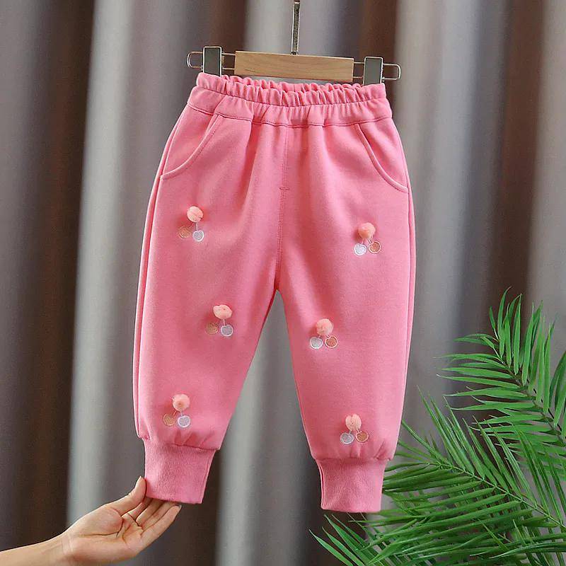 Mädchen Hosen Koreanische Version der Mode Jogginghose Kinder Casual Hosen Tragen Jogginghose 80 rosa von Joom DACH