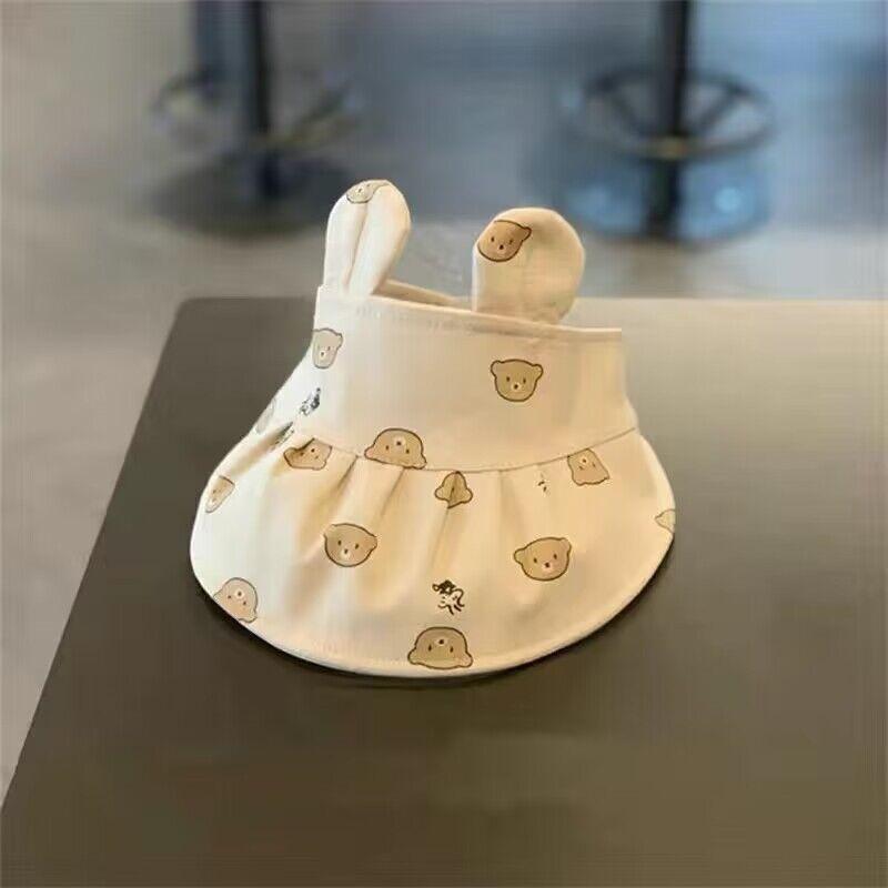 Mädchen Jungen Baumwolle Kaninchen Kappe Niedlich Neugeborenes Baby Baumwolle Lässig Reise Outdoor Säugling Koreanische Sonnenschutz Atmungsaktive Mütze Kleinkind Sommer 0-3 Jahre beige von Joom DACH