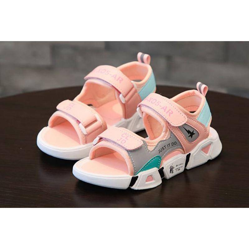 Mädchen Jungen Sandalen Strandschuhe Sommer Offene Zehen Atmungsaktive Kinder Prinzessin Schuhe Studentinnen Sandalen 29 rosa von Joom DACH