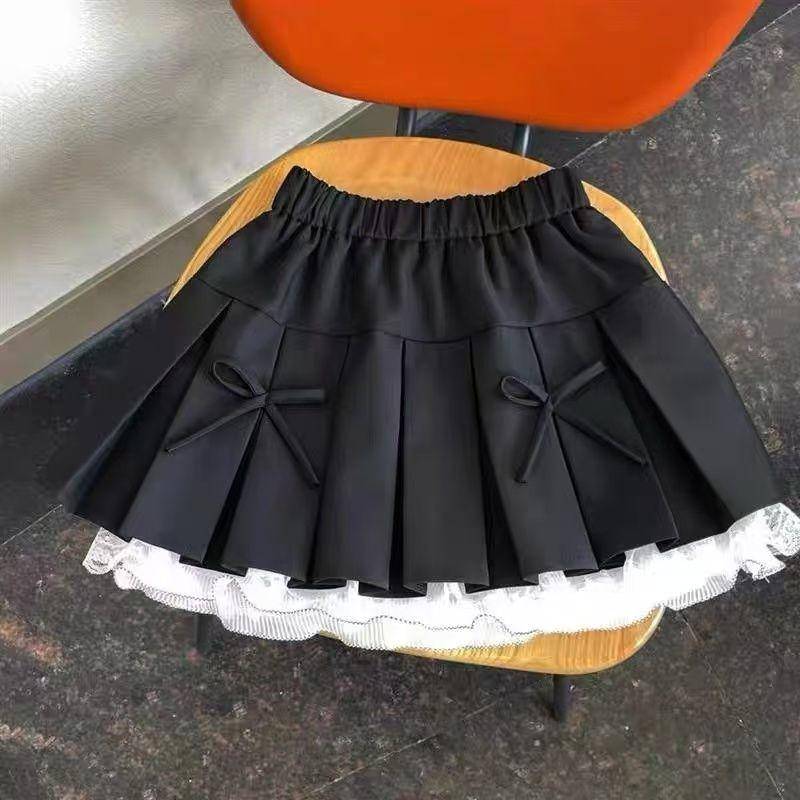 Mädchen Koreanischen Stil Fliege Mädchen Halben Rock Spitze Spitze Spitze Plissee Anzug Halben Rock 140 schwarz Mädchen Koreanischen Stil Fliege Mädchen Halben Rock Spitze Spitze Spitze Plissee Anzug Halben Rock 140 schwarz von Joom DACH