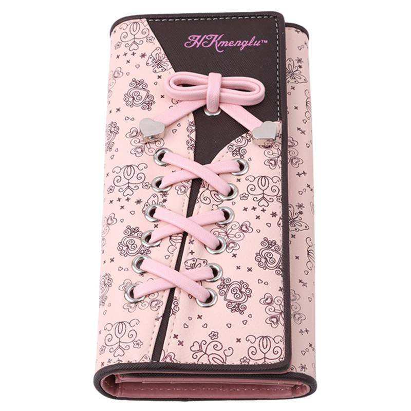 Mädchen Lange Geldbörse Multifunktionale PU Geldbörsen Cartoon Geldbeutel Münzfach Kartenhalter Clutch Praktische Geldbörsen für Geschenk rosa von Joom DACH