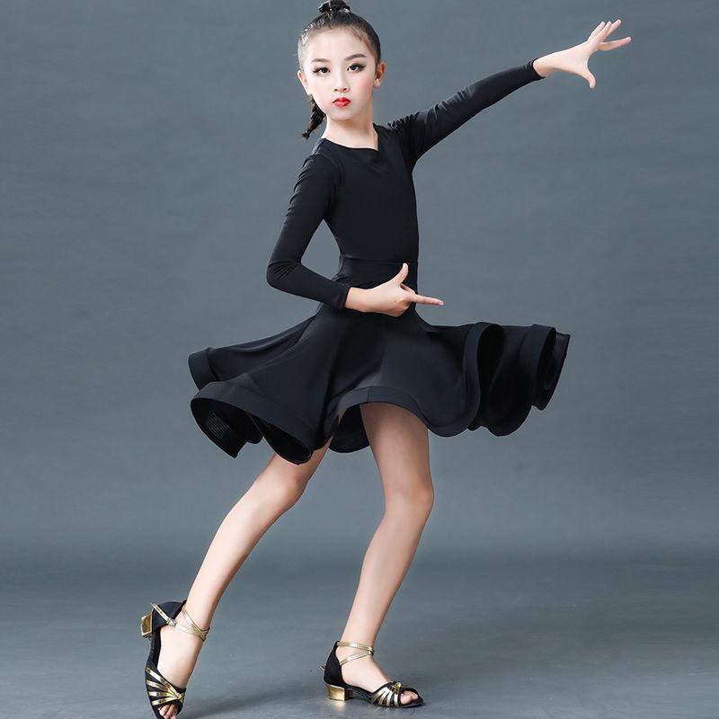 Mädchen Latein Kleider Tanzen Gesellschaftstanz Kleid Rumba Samba Kinder Samba Cha Cha Tango Rock Standard Salsa 120 von Joom DACH