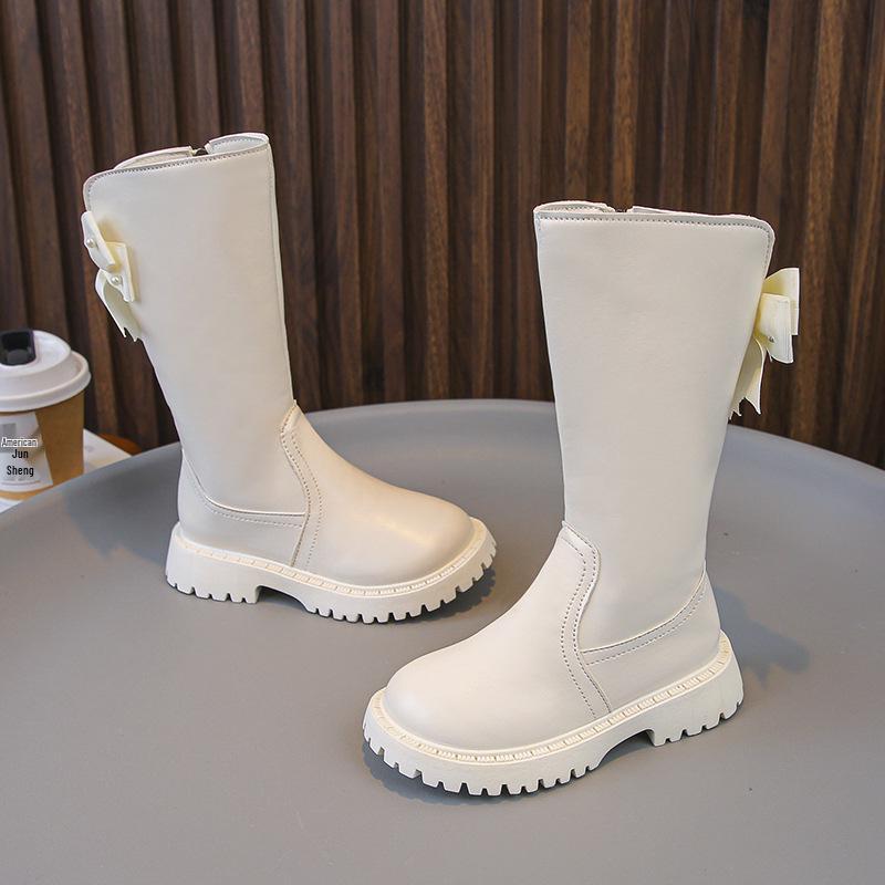 Mädchen Martin Stiefel - 2024 Herbst/Winter Prinzessinnenstil, Lang, Atmungsaktiv, Plus Samt. Size 29, Inner Length 17.8cm von Joom DACH