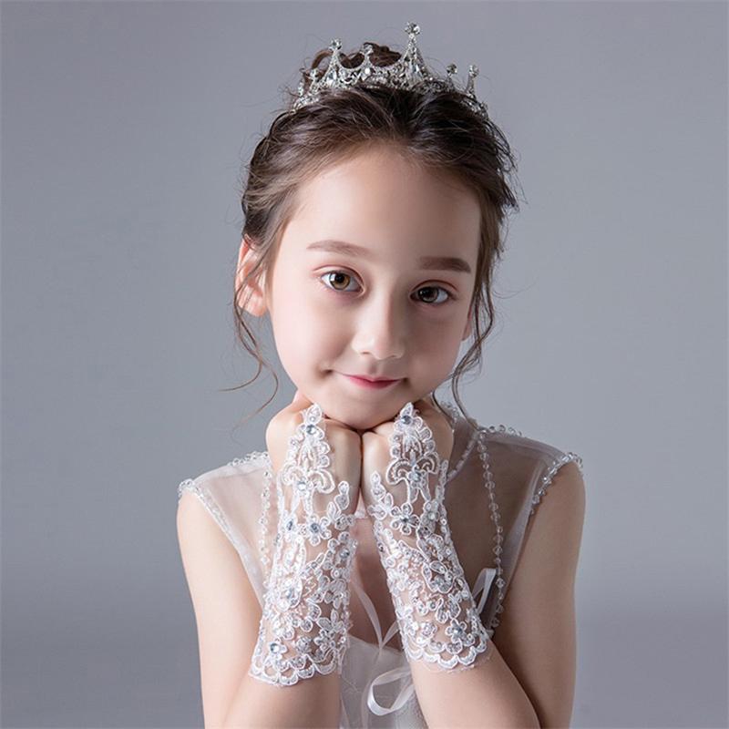 Mädchen Prinzessin Handschuhe Mädchen Kleid Handschuh Spitze Diamant Fotografie Kostüm von Joom DACH