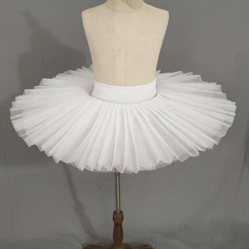 Mädchen Professionelles Teller-Tutu Schwarz Weiß Ballett Tanzkostüm Frauen Tutu Ballett Erwachsene Ballett Tanzrock Unterwäsche M weiß von Joom DACH