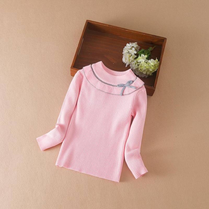 Mädchen Pullover Pullover Herbst Winter Baby Warme Pullover Tops Kinder Strickwaren Kinder Kleidung 110 rosa von Joom DACH