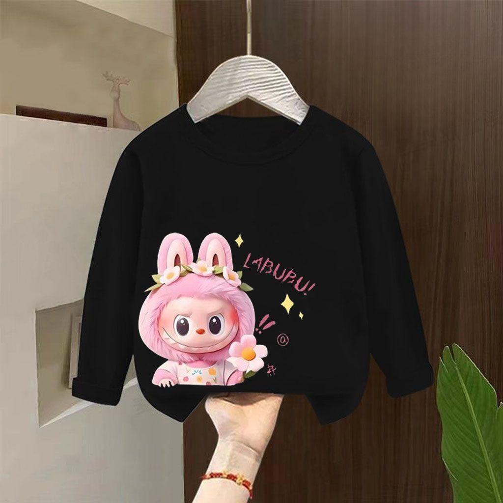 Mädchen Rundhals Langarm Basisschicht Shirt, Süße Reine Baumwolle für Kinder Frühling und Herbst 110 von Joom DACH