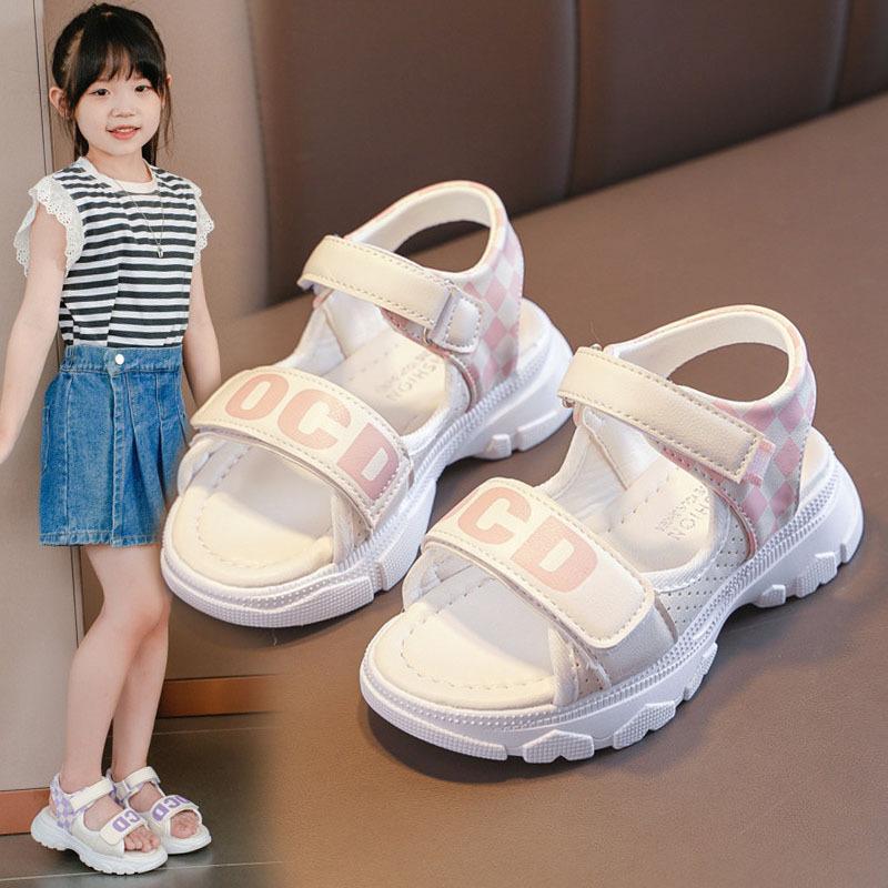 Mädchen Sandalen Gladiator Cartoon Süße Weiche Kinder Strand Schuhe Kinder Sommer Floral Sandalen Prinzessin Schuhe Mode Niedlich 31 rosa von Joom DACH