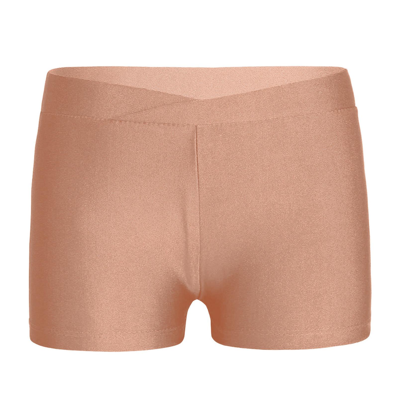 Mädchen Sportliche V-Bund Stretch Shorts Atmungsaktive Unterteile für Tanztraining Gymnastik Wettkämpfe 11-12 Years von Joom DACH