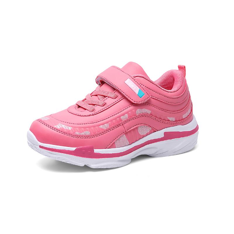 Mädchen Sportschuhe Wasserdicht Laufen Kinder Sneaker Lässig Leder Rosa Atmungsaktiv Mode Rutschfest Leicht Kinder Schuhe 26 rose rot von Joom DACH