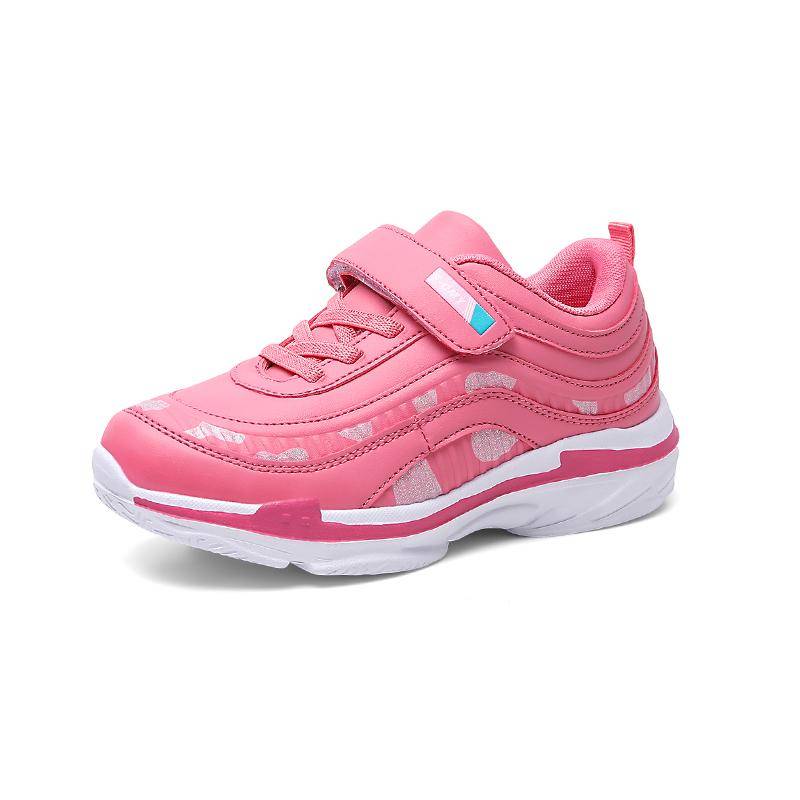 Mädchen Sportschuhe Wasserdicht Laufen Kinder Sneaker Lässig Leder Rosa Atmungsaktiv Mode Rutschfest Leicht Kinder Schuhe 26 rose rot von Joom DACH