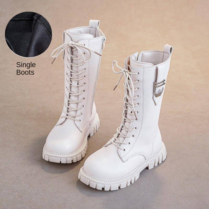 Mädchen Stiefel Herbst und Winter Neue Koreanische Stil Britischen Stil Prinzessin Leder Stiefel Mädchen Stiefel 32 von Joom DACH