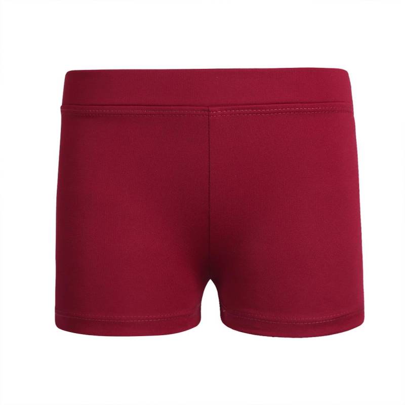 Mädchen-Tanz-Sport-Yoga-Shorts aus Baumwolle, Boy-Cut-Low-Rise-Ballett-Gymnastik-Shorts, Workout-Boyshorts, Activewear 10-12 Years bordeaux von Joom DACH