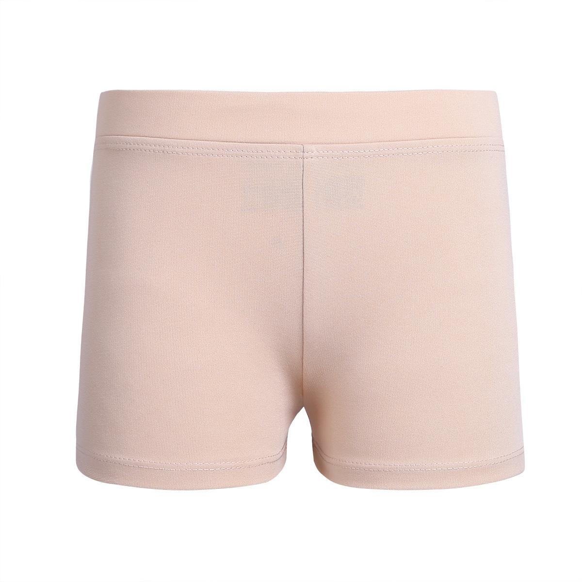 Mädchen-Tanz-Sport-Yoga-Shorts aus Baumwolle, Boy-Cut-Low-Rise-Ballett-Gymnastik-Shorts, Workout-Boyshorts, Activewear 10-12 Years nude von Joom DACH