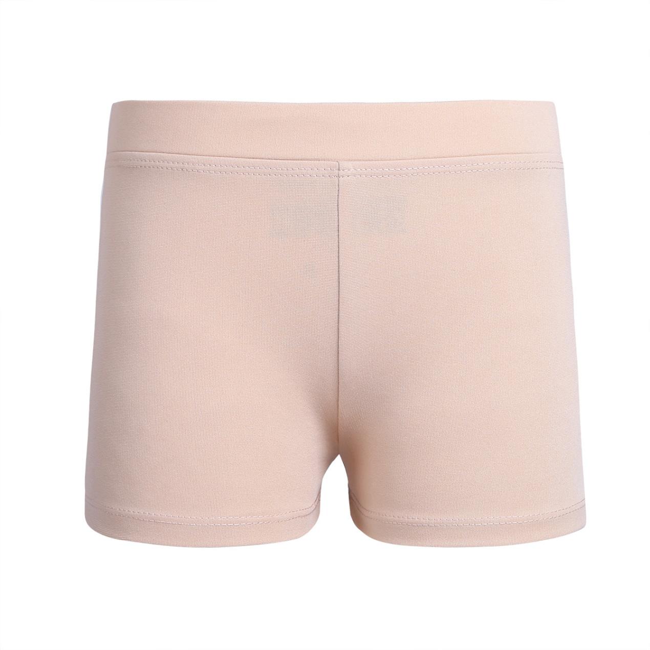 Mädchen-Tanz-Sport-Yoga-Shorts aus Baumwolle, Boy-Cut-Low-Rise-Ballett-Gymnastik-Shorts, Workout-Boyshorts, Activewear 7-8 Years nude von Joom DACH
