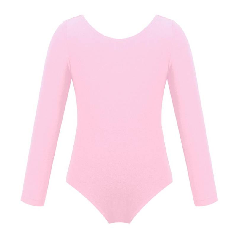 Mädchen-Trikots für Gymnastik-Outfits, einteilige Ballett-Tanzbekleidung für Kinder, Größe 2–12 9-10 Years rosa von Joom DACH