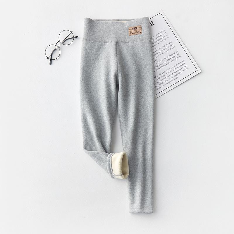 Mädchen Warme Fleece Leggings für Herbst & Winter - Kinderhosen mit hohem Bund 110 cm von Joom DACH