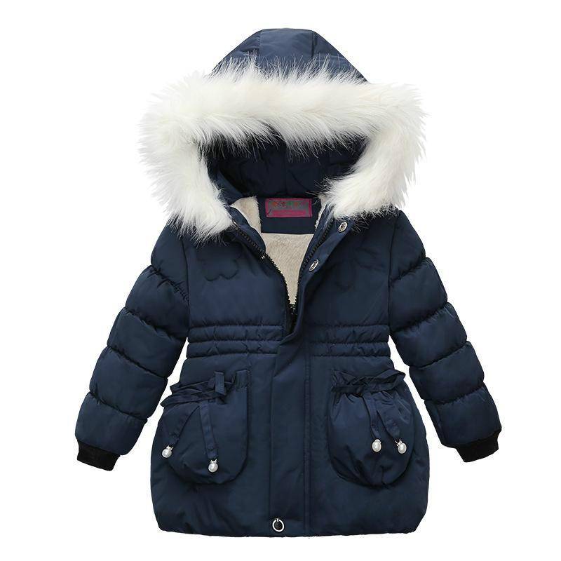 Mädchen Winterjacke Kinder Wintermantel Warme Kleidung Kinder Dicker Baumwollmantel 110cm von Joom DACH