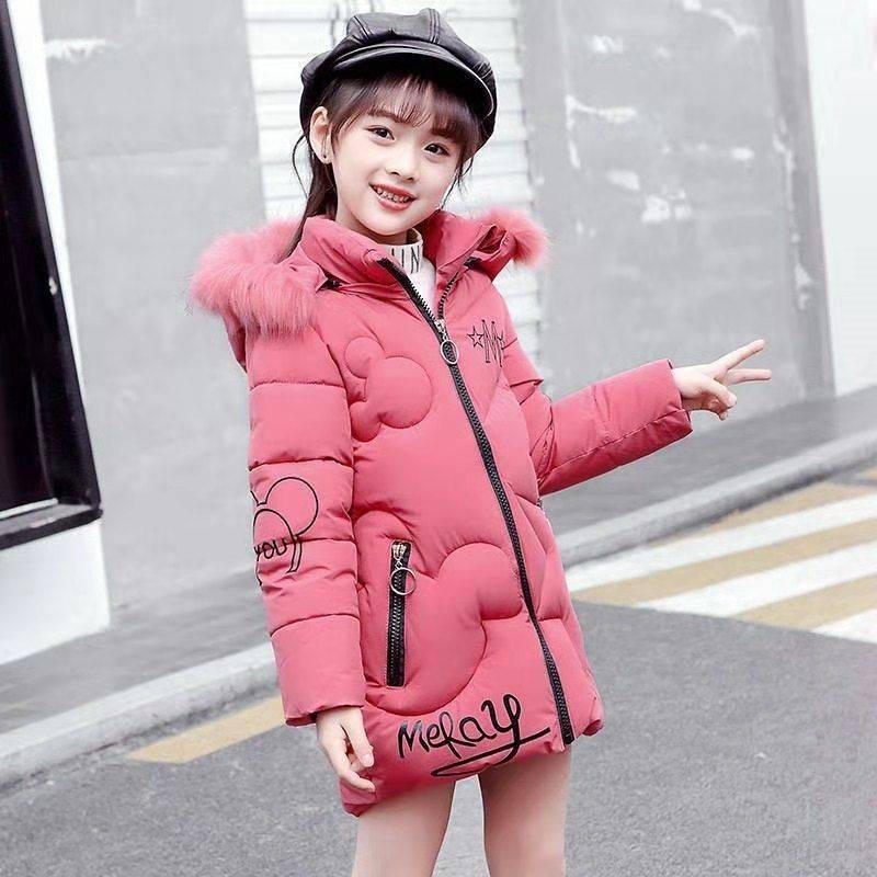 Mädchen Winterjacke Kinder verdicken Jacke Kinder Baumwolle gepolsterte Kleidung Winterjacke 110 von Joom DACH