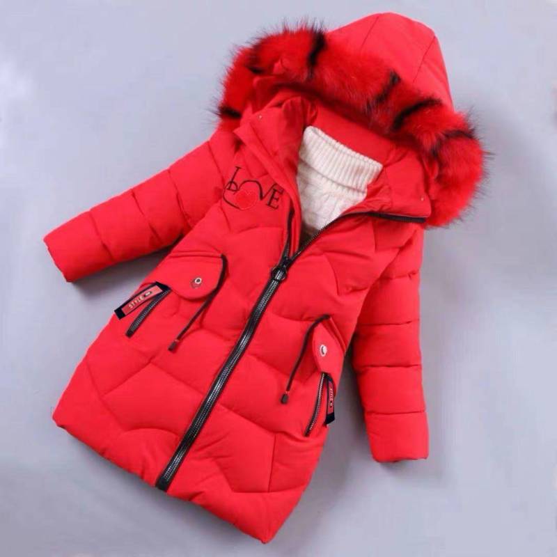 Mädchen Winterjacke Kinder verdicken Mantel Kinder Baumwolle gefütterte Kleidung Mädchen Winterjacke 140 von Joom DACH