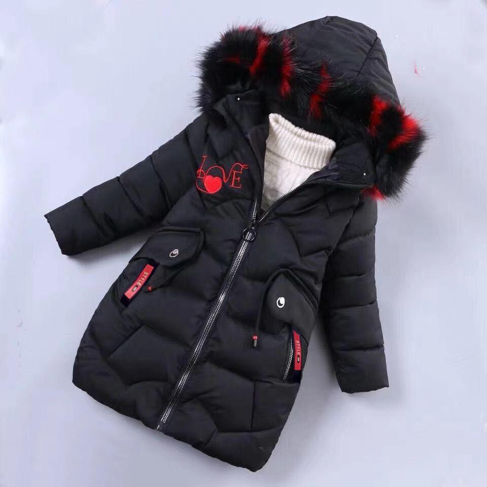 Mädchen Winterjacke Kinder verdicken Mantel Kinder Baumwolle gefütterte Kleidung Mädchen Winterjacke 140 von Joom DACH
