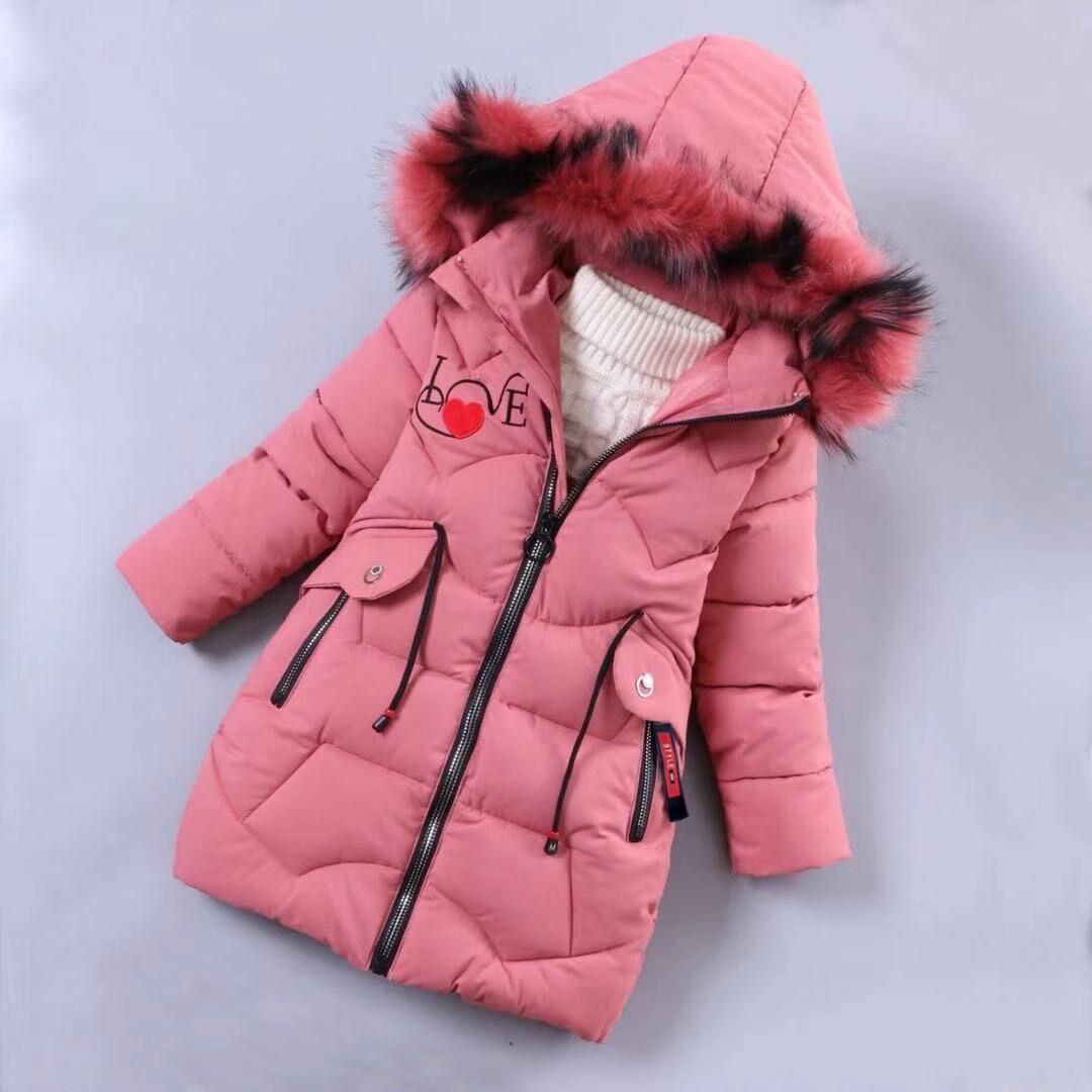 Mädchen Winterjacke Kinder verdicken Mantel Kinder Baumwolle gefütterte Kleidung Mädchen Winterjacke 150 von Joom DACH