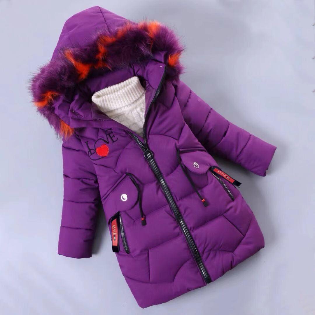 Mädchen Winterjacke Kinder verdicken Mantel Kinder Baumwolle gefütterte Kleidung Mädchen Winterjacke 160 von Joom DACH
