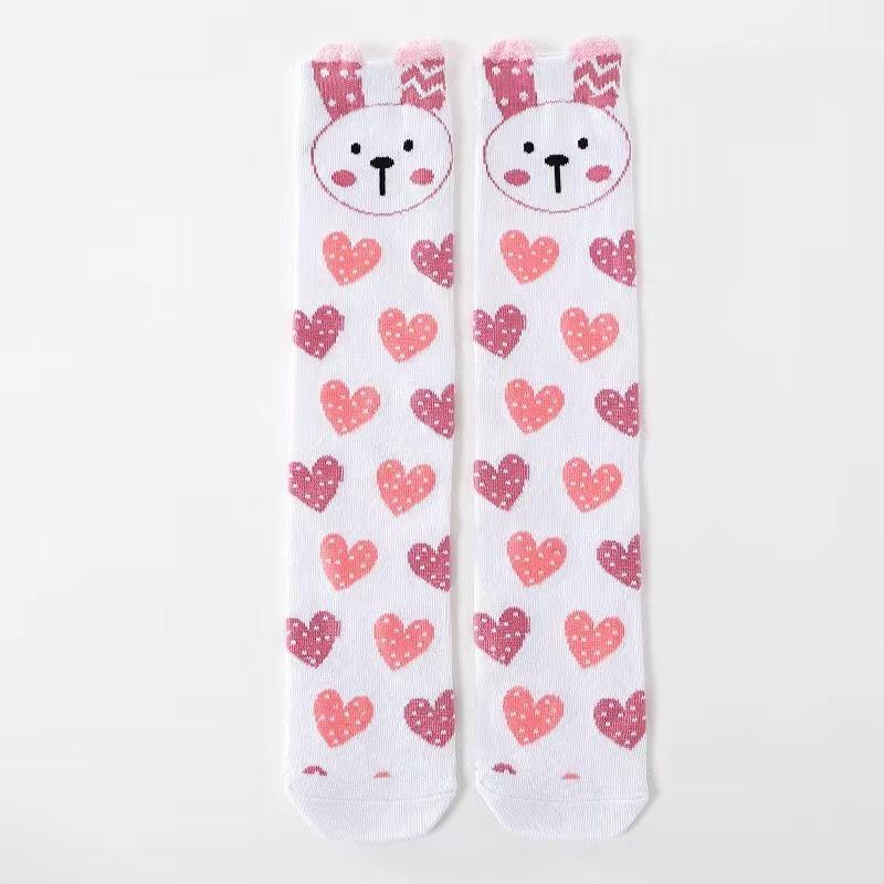 Mädchensocken 3-12 Jahre alt Kniestrümpfe aus Baumwolle Schöne lange Kniestrümpfe für Kinder Kinder Tanzmädchen Todder Baby one size weiß von Joom DACH