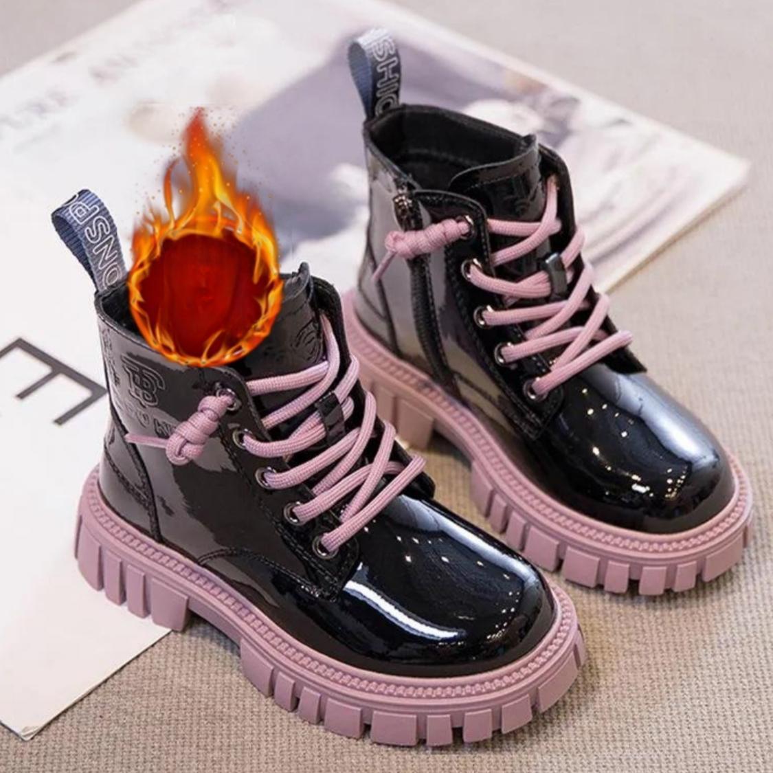 Mädchenstiefel Pinke Stiefel Kinderstiefel Mädchen Babystiefel 26 violett von Joom DACH