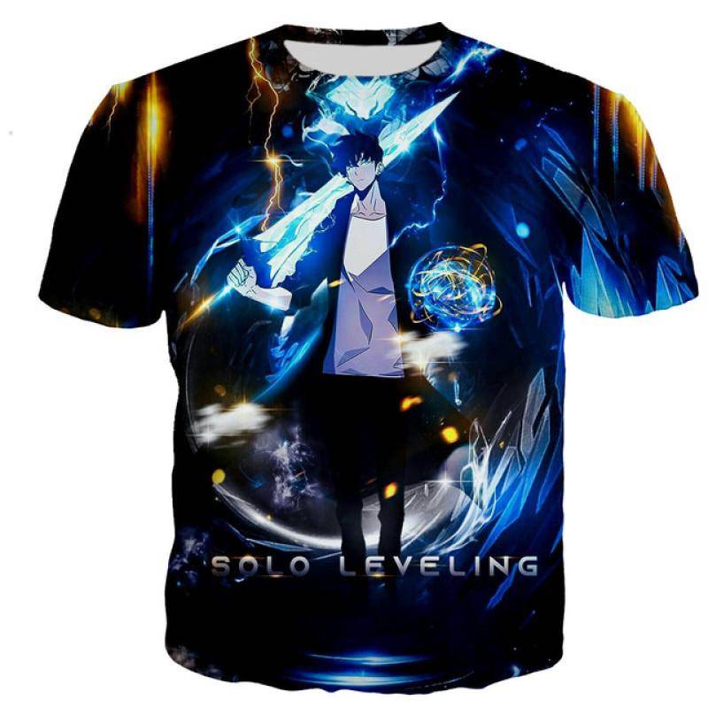 Männer/frauen Sommer Mode Anime Solo Nivellierung 3D Gedruckt T-shirt Casual Harajuku T Shirts Streetwear Übergroßen Tops Tees M von Joom DACH